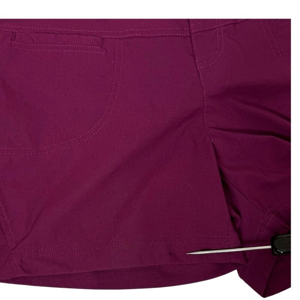 Athleta Dipper Shorts Pink Purple Size 16 Quick Dry 4" Inseam Pockets Casual - Picture 16 of 16